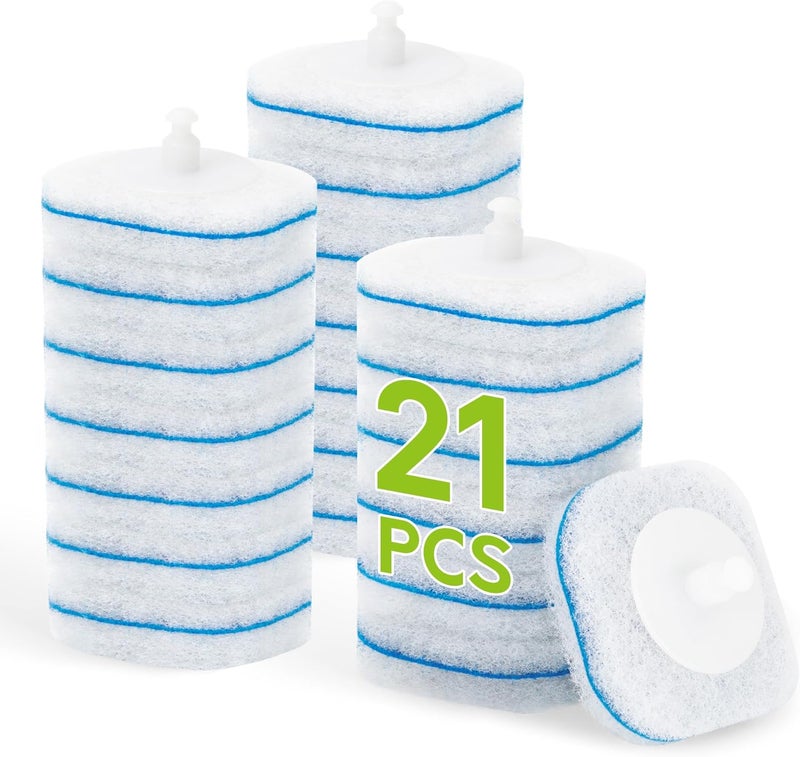 IVYROLL Toilet Bowl Cleaner Wand Refills Compatible with CLOROX, 21 Count Disposable Toilet Brush Refills, Replacement Heads for Toilet Cleaning System - Image 1